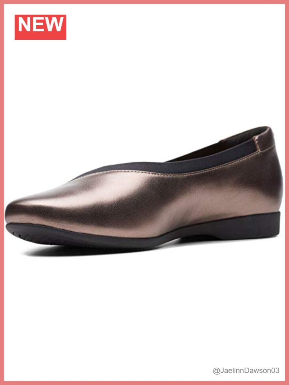Clarks Women's Un Darcey Ease 2 Ballet Flat - Comfortable Pull-On, Flexible
